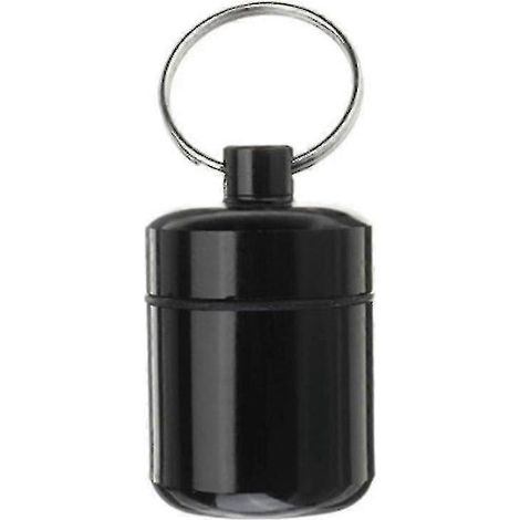 Étui de rangement portable en alliage d'aluminium pour écouteurs, avec boîte de rangement pour bouchons d'oreille antibruit (noir). (1/4)