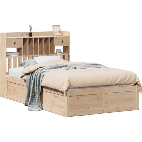 Maison Exclusive - Letto senza Materasso 135x190 cm in Legno Massello di Pino