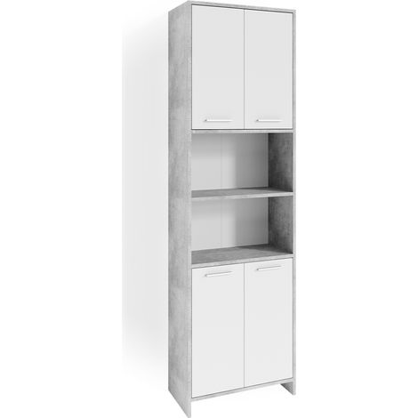 Mobile bagno alto Maris, Calcestruzzo, 56.1 x 190 cm, Vicco