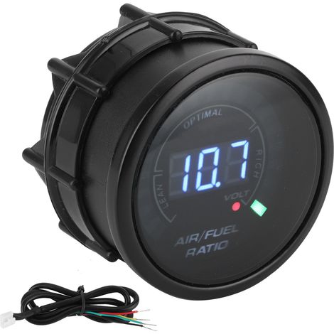 2in 12V Air Carburant Ratio Jauge Voltmètre LED Affichage Numérique Haute Précision Universel pour Voiture. (1/5)