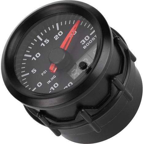 Digitales 52-mm-Turbodruckmessgerät mit 7-farbiger LED-Anzeige und Zeiger – universell kompatibel (1/5)