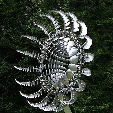 Magische Metallwindmühle für Garten- und Rasendekoration – Einzigartige und magische 3D-Metallwindmühle (1/4)