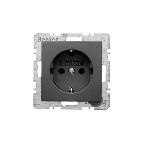 BERKER SCHUKO STECKD. ANTHRACITE/MAT 47431606 B.1, B.3, B.7, S.1 PRISE 4011334224280