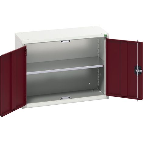 Bott 16929101.24 Verso Economy Wall Cupboard 1 Shelf 800mm Crimson Red