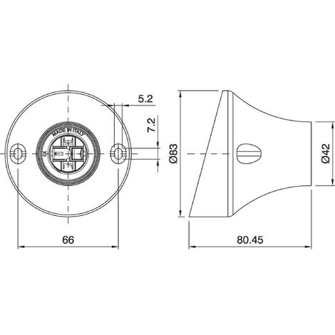 Ptl E27 Curvo A Base Inclinata ( Lampo Cod. S300Ibi )