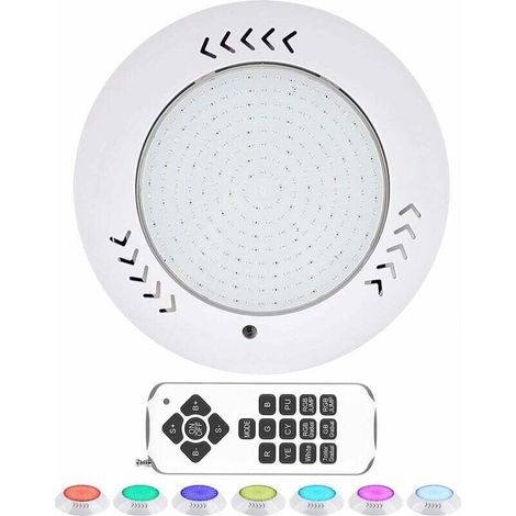 30W Multi-Colour RGB Pool Spotlight, IP68 Waterproof Submersible LED Lights with Remote Control for Pool Decoration, Parties, Festivals and Fountains (1/4)