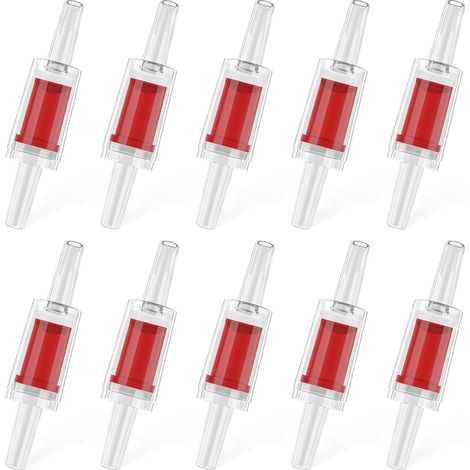 Clapets anti-retour pour pompe à air aquarium, lot de 10, raccord 0,4cm, protection ligne d'air, accessoire de filtration et oxygénation (1/5)