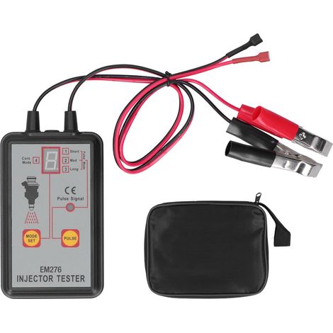 EM276 Testeur d'injecteur 4 Modes d'impulsion Système de diagnostic de carburant Outil de scan Alimentation 12V batterie voiture (1/5)