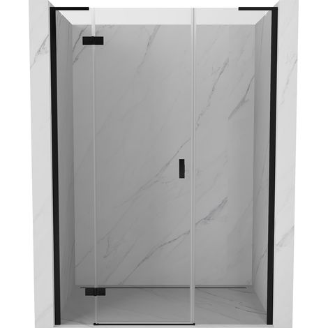 Mexen Mist-H L Duschdrehtür links 140 cm, transparent, schwarz - 8A5L-140-001-70-00-L (1/5)