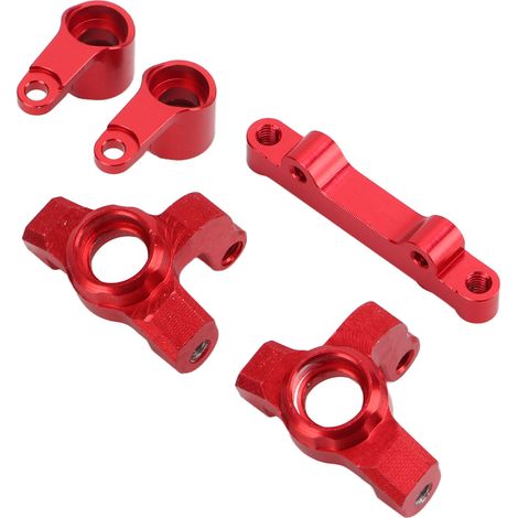 Groupe de direction en aluminium avec coupelle de direction avant pour camion Losi MiniT 2.0 2WD 1/18 (rouge) (1/5)