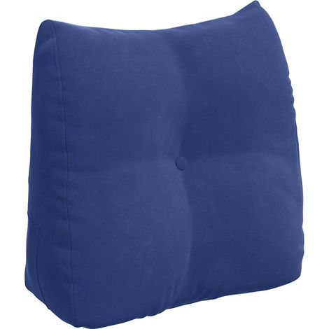 Coussin de Dos Bleu police 45 x 24 x 50 cm Velours (1/5)