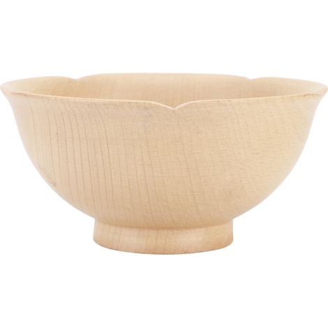 Bol à riz rond en bois isotherme, récipient à condiments et épices résistant à la chaleur, vaisselle, accessoire de cuisine, bol à dessert en forme de fleur (1/5)