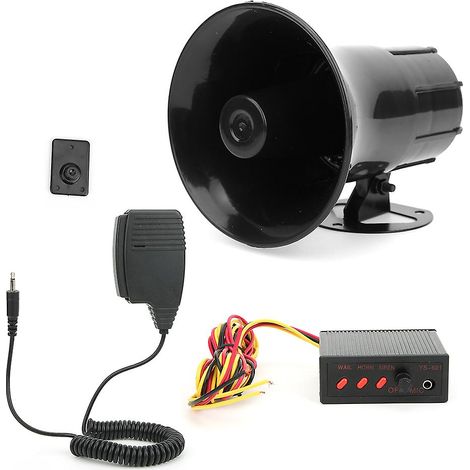 Avertisseur sonore universel pour voiture, sirène mégaphone 3 tons 115 dB, 50 W, dispositif d'avertissement de sécurité pour véhicule (1/5)