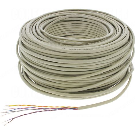 cable téléphone - 4 paires 5/10 - couronne de 100 mètres