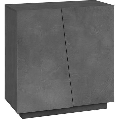 Scarpiera 2 Ante Battenti 80,4x38x86 cm Vega Ardesia (1/4)