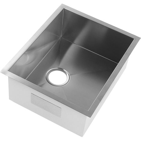 Évier de camping-car L480 l380 H203 mm, acier inoxydable 304, surface brossée, grande capacité, pour yacht, bateau ou camping-car (1/5)