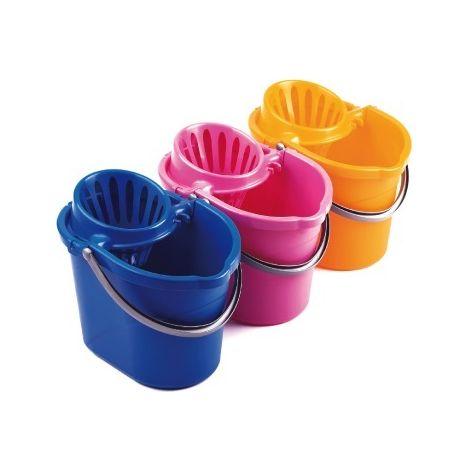 Secchio acqua pulizia con strizzatore ovale golden Vari Colori (1/2)