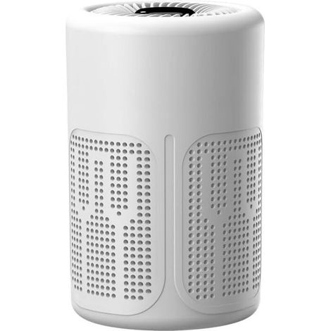 Petit purificateur d'air de bureau (convient pour la chambre et le bureau) (blanc, taille standard)