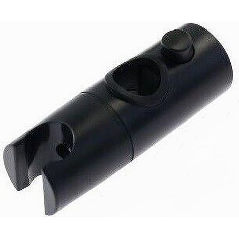 Cleafe - Supporto Doccetta Per Staffa Asta Saliscendi Doccia Bagno Nero Regolabile 87143 - (1/2)