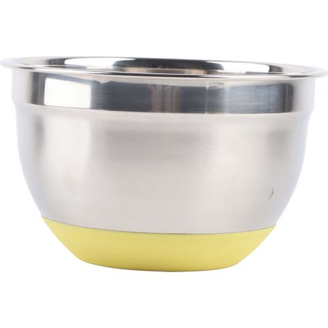 Bol mélangeur en acier inoxydable avec graduation, idéal pour la cuisine et pouvant servir de batteur à œufs ou de bol à pâtisserie. Capacité : 1,4 L. (1/5)