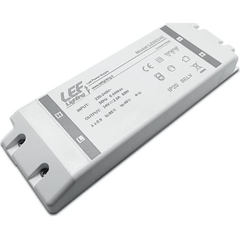 Lef led netzgerät konstantspannung 24vdc ip20 ein/aus - le10024e