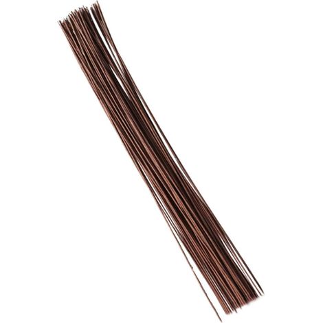 50 Pièces Tiges de Fleurs Artificielles en Papier Couleur Café 40 Cm Diamètre 2 Mm Flexibles pour Décoration DIY et Boutique Longue Durée (1/5)