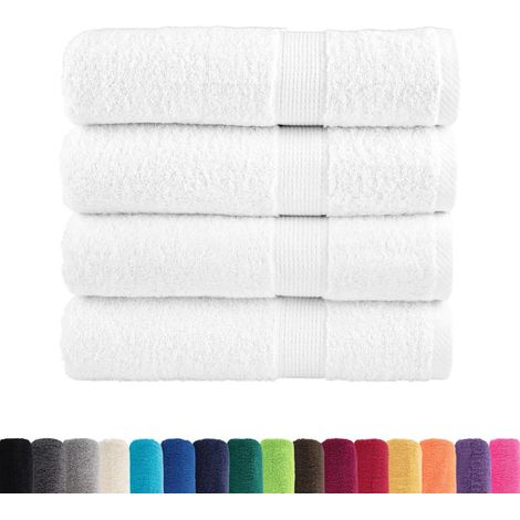 Serviettes de bain de qualité supérieure SOLUND 4 pcs blanc