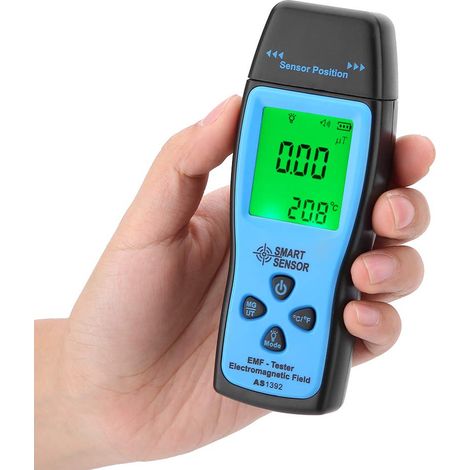 Ej.Life SMART SENSOR AS1392 EMF-Messgerät, Digitaler Strahlungsdetektor für Elektromagnetische Felder, Mini-LCD-Display, EMF-Tester A (1/5)
