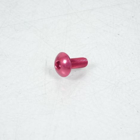 Vis Dôme large BTR 4mm M6 pas 100 16mm anodisé Rouge 3AS Racing (1/2)
