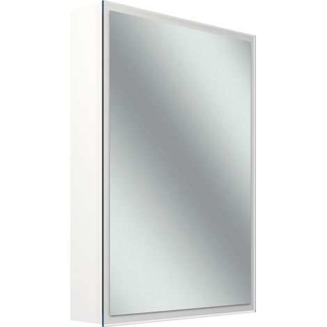 Armario con espejo Schneider GLOW D2W, 1 puerta 50cm, bisagra (1/5)