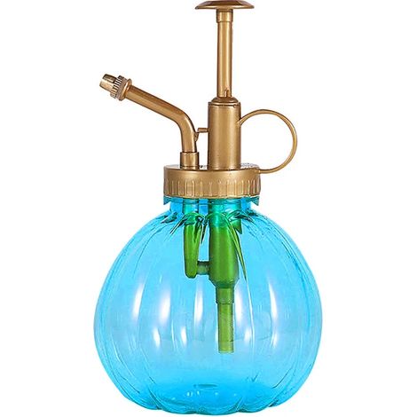 Pulverizador de plantas en aerosol, regadera de 350 ml para flores, plantar suculentas, maceta de jardín, pequeñas herramientas de jardín, accesorios (azul) (1/5)
