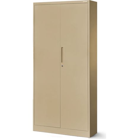 Grande armoire à étagères JAN H, 900 x 1950 x 400 mm, Fresh Style: beige (1/5)