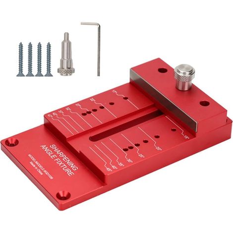 Affûteur D'Angle pour le Travail Du Bois Affûteur en Alliage D'Aluminium Mesure des Outils de Meulage Support Ciseau à Bois (1/5)