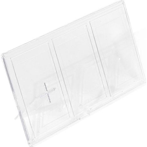Cadre photo transparent de 7,6 cm (3 pouces), petite boîte à photos, support de table (1/5)