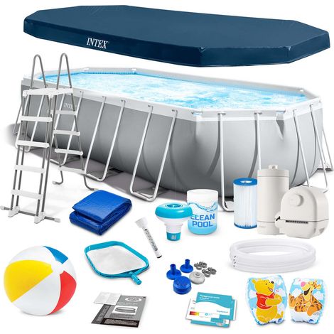 Rechteckiger Pool 610x305x122cm 18in1 Intex 26798