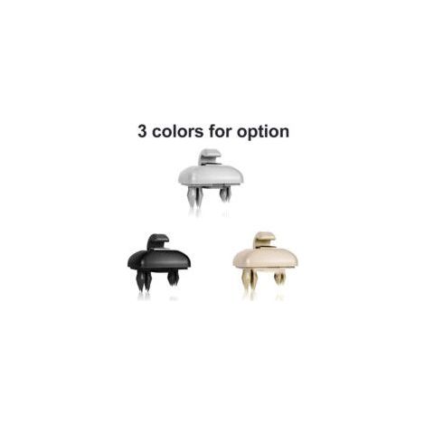 Convient aux crochets et supports de fixation de pare-soleil de voiture, compatible avec Audi A1, A3, A4, A5, Q3, Q5 (8E0 857 562), A7, B6, B7, B8, S4, S5, beige. (1/2)