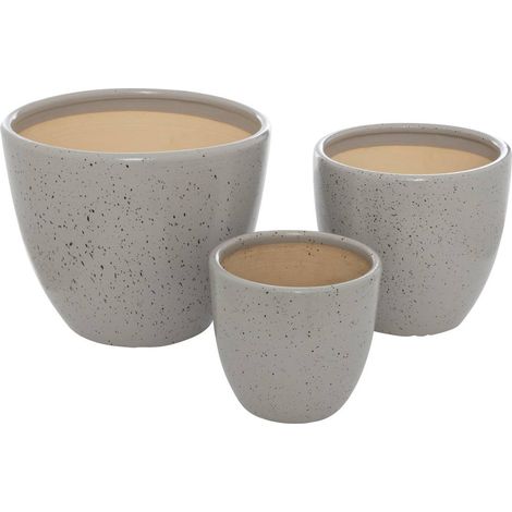 Set di 3 vasi in ceramica vena d29cm - Atmosphera créateur d'intérieur