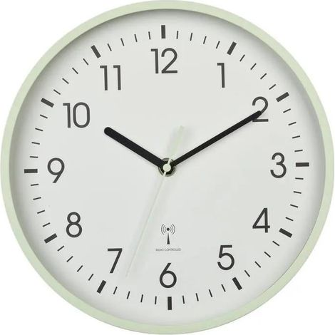 TFA Dostmann 60.3550.04 Reloj de pared radio control menta
