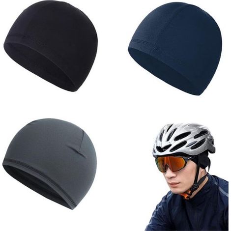 Fahrradmütze geeignet für unter den Helm 4-teilig Helmfutter Schnelltrocknend Belüftet Sonnenschutz Unisex Helmfutter geeignet für Fahrrad Roller (1/5)