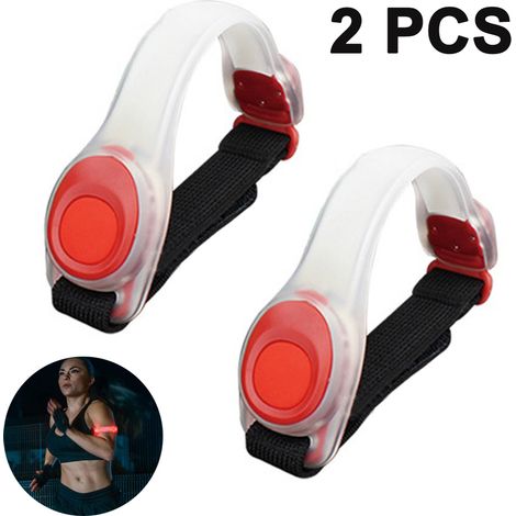 Lampe de course réfléchissante pour l'extérieur - Lumière de sécurité haute visibilité pour la course à pied, le jogging, la marche, le vélo, la randonnée et le camping. Résistante aux intempéries et 