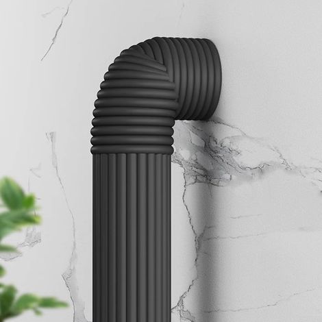 CCYKXABande d'isolation auto-adhésive pour tuyau d'eau en plein air, bande de réduction du bruit, bande d'isolation en mousse d'hiver, 2 m x 8 cm(noir) (1/5)