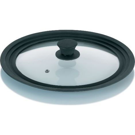 Kela Concetta couvercle verre noir 33 cm adaptable 28-32 cm