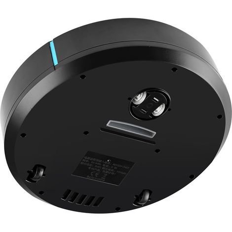 Smart Robot Vacuum Cleaner, USB Rechargeable for Smooth Floors – Black, 22.8 cm, Quiet & Energy Efficient (1/4)