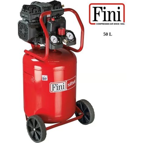 Fini compressore silenzioso 50 litri Siltek TB 50V/1,5 HP verticale (1/5)