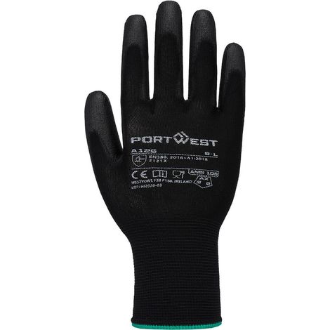 Grip 13 Nylon Pu Glove - Taille M - Noir - Portwest