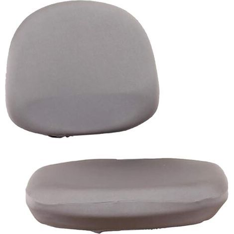 copriscrivania universale elasticizzato grigio per computer, schienale 4045 cm, cuscino seduta 5052 cm (1/5)