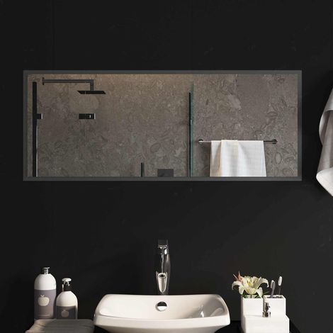 Teenpull – LED-Badezimmerspiegel Transparent 100 x 40 cm Gehärtetes Glas (1/5)