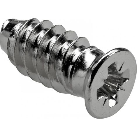 Hettich – Lot de 20 vis d'assemblage acier zingué – Tête plate Torx – Diamètre 6.3 mm – Longueur 14 mm – Pour charnières et raccords de meuble