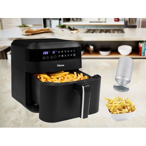 XXL Heißluftfritteuse ohne Öl mit Grill Rack, 6 Ltr. 1700Watt, & Salzstreuer (1/5)