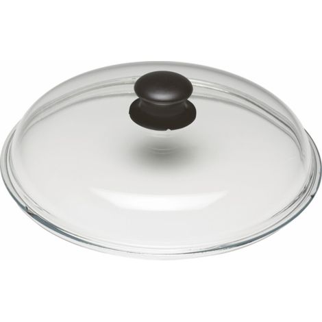 Glasdeckel roesle transparent 20 cm schwarzer Kunststoff